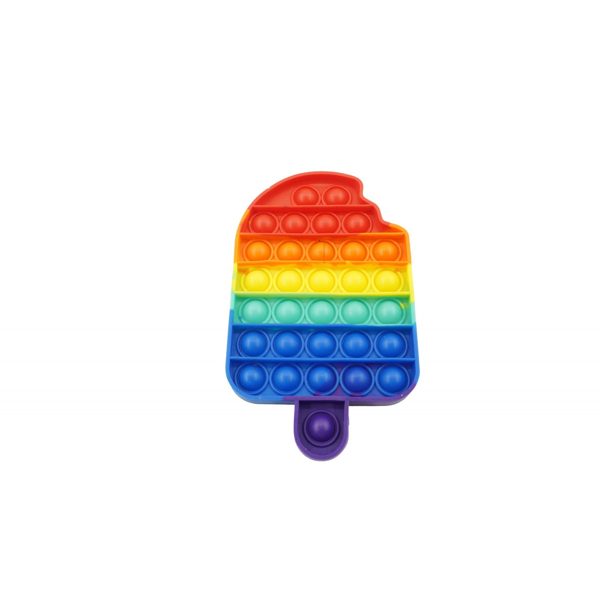 Jucarie Antistres Pop It Now and Flip It, Model Inghetata, Silicon Flexibil, Multicolor, Versiunea 2