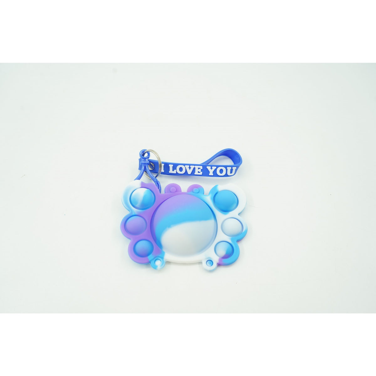 Pop It Now Jucarie Antistres, Breloc Silicon, Forma Crab, Multicolor, V2