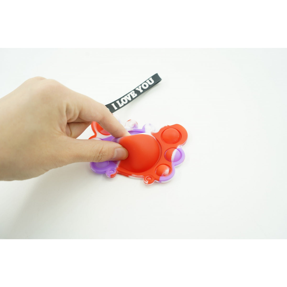 Pop It Now Jucarie Antistres, Breloc Silicon, Model Crab, Multicolor, V4