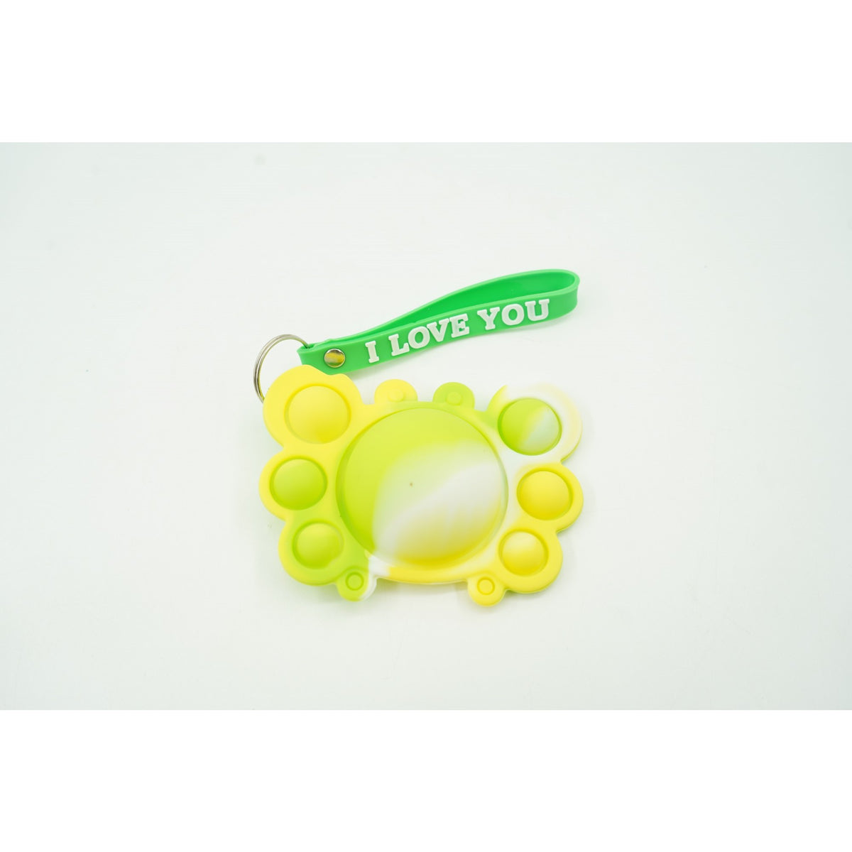 Pop It Now Jucarie Antistres Breloc, Model Crab, Silicon, Multicolor, V3