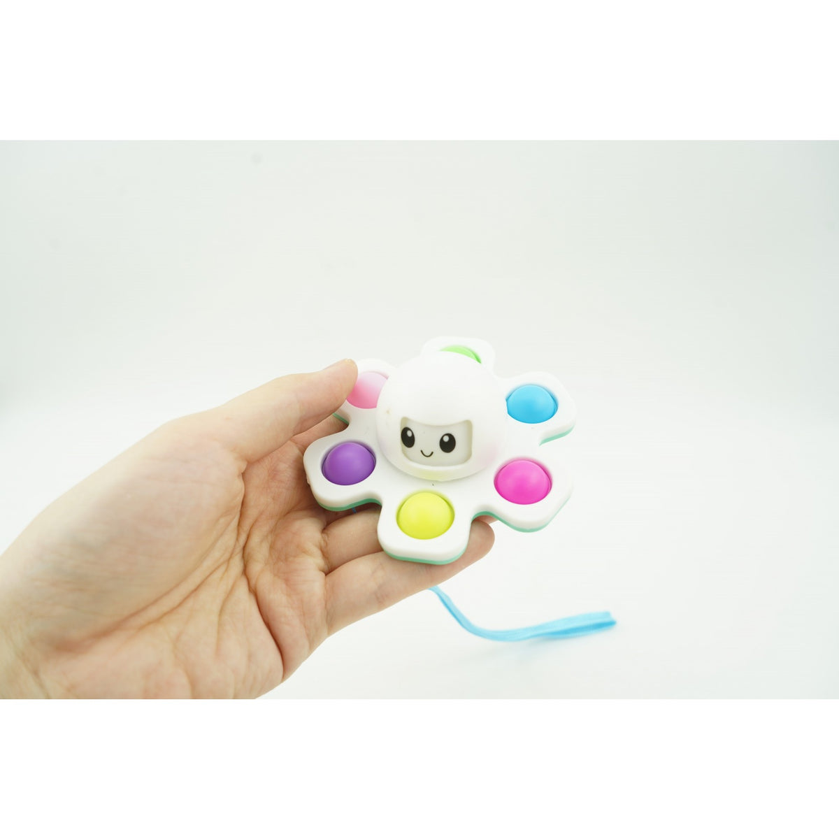 Jucarie Pop It, Fidget Toy Antistres Senzorial, Silicon, Alb