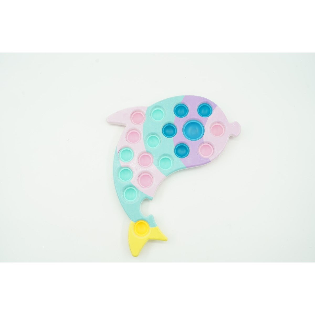 Jucărie Senzorială Antistres Simple Dimple, Formă Delfin, Silicon, Multicolor