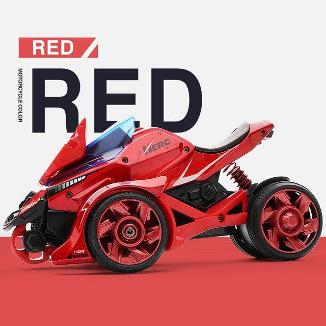Masina Jucarie 2 In 1, Cu Motocicleta Proiectabila, Iluminare Si Sunete, Plastic, Rosie