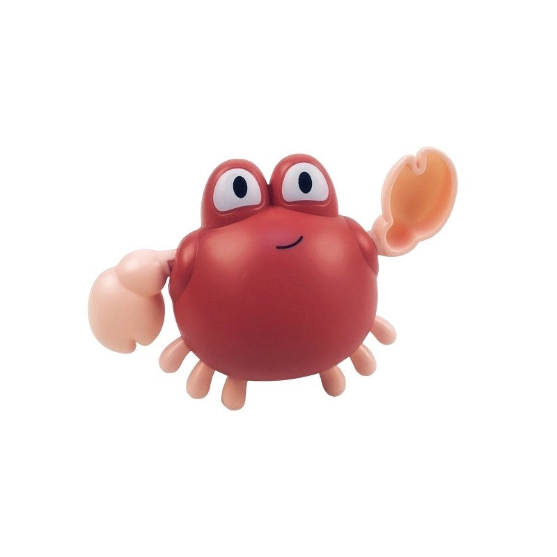 Jucarie De Baie Pentru Copii, Crab Interactiv cu Mecanism de Innot, Plastic, Rosu