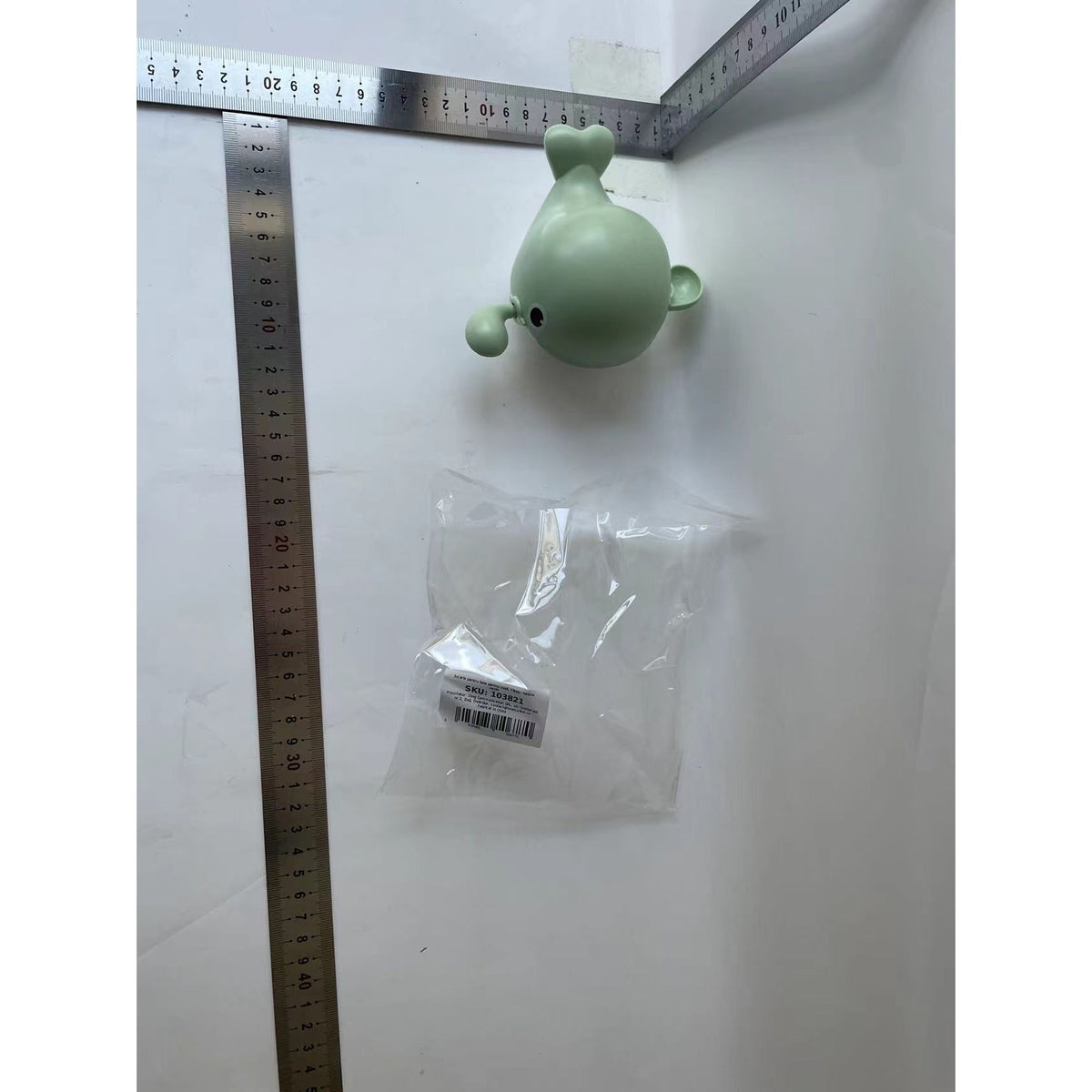Jucarie Baie Copii, Balena Inotatoare Cu Cheita, Material ABS, Verde