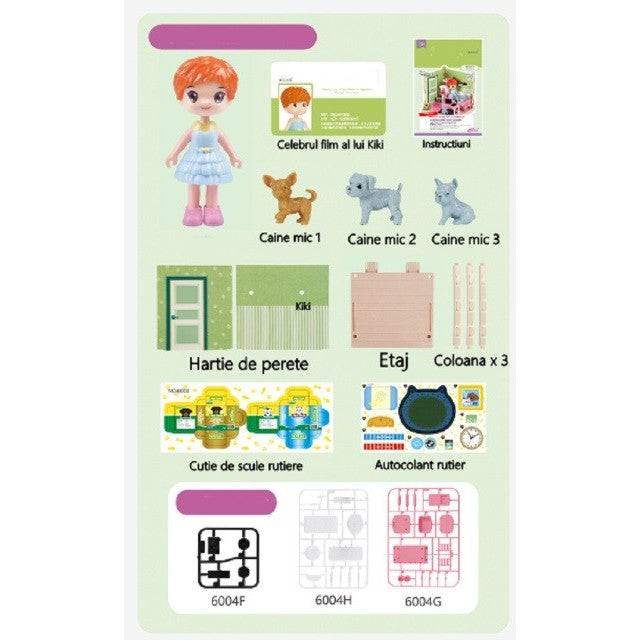 Casa De Papusi Tip Adapost Pentru Animale, Set De Joaca Cu Lumini Si Sunete, Include Mobilier Si Accesorii, Material Plastic, Multicolor