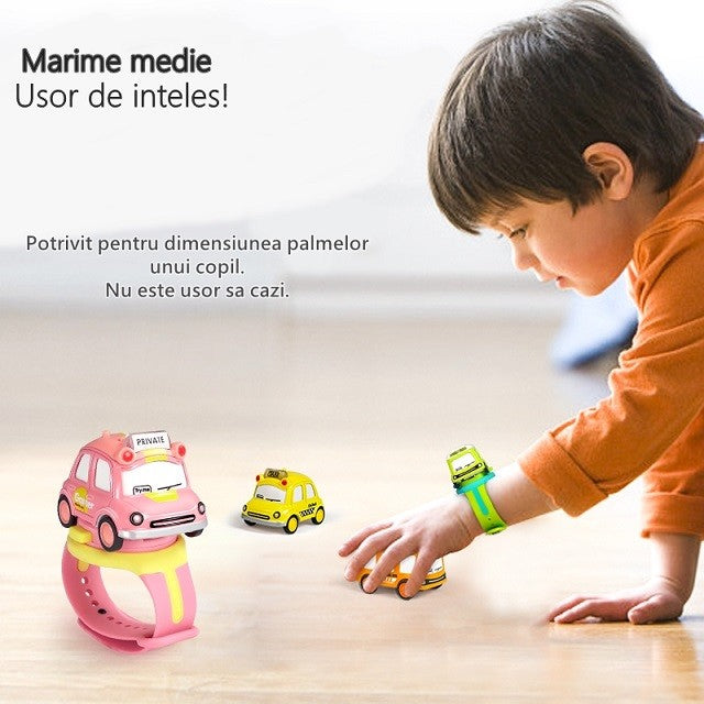 Masina-Ceas Interactiva Pentru Copii, Cu Lumini Si Sunet, Aliaj, Galben