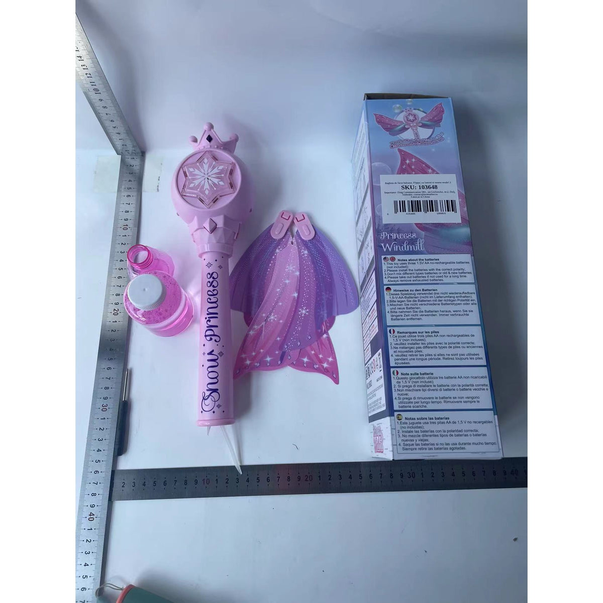 Baghetă De Baloane Automată, Cu Lumini Și Muzică, Plastic Non-Toxic, Model 2