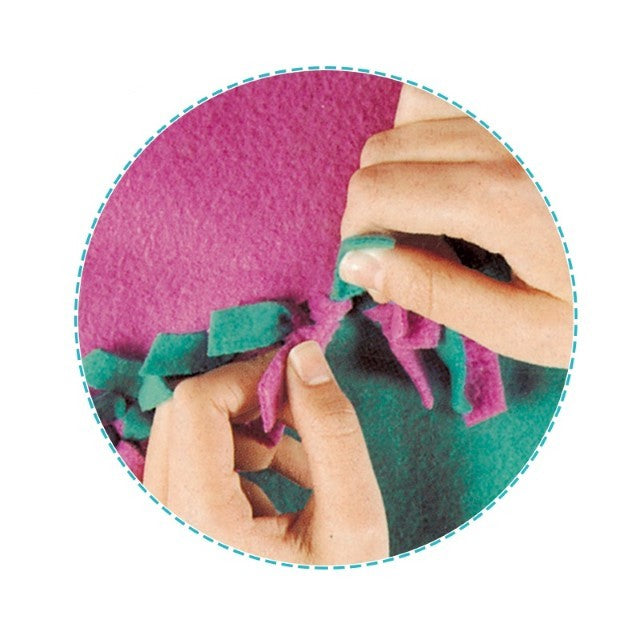 Set Creativ DIY pentru Tesut si Tricotat, Joc Educativ pentru Dezvoltarea Abilitatilor Practice, Material Moale, Multicolor
