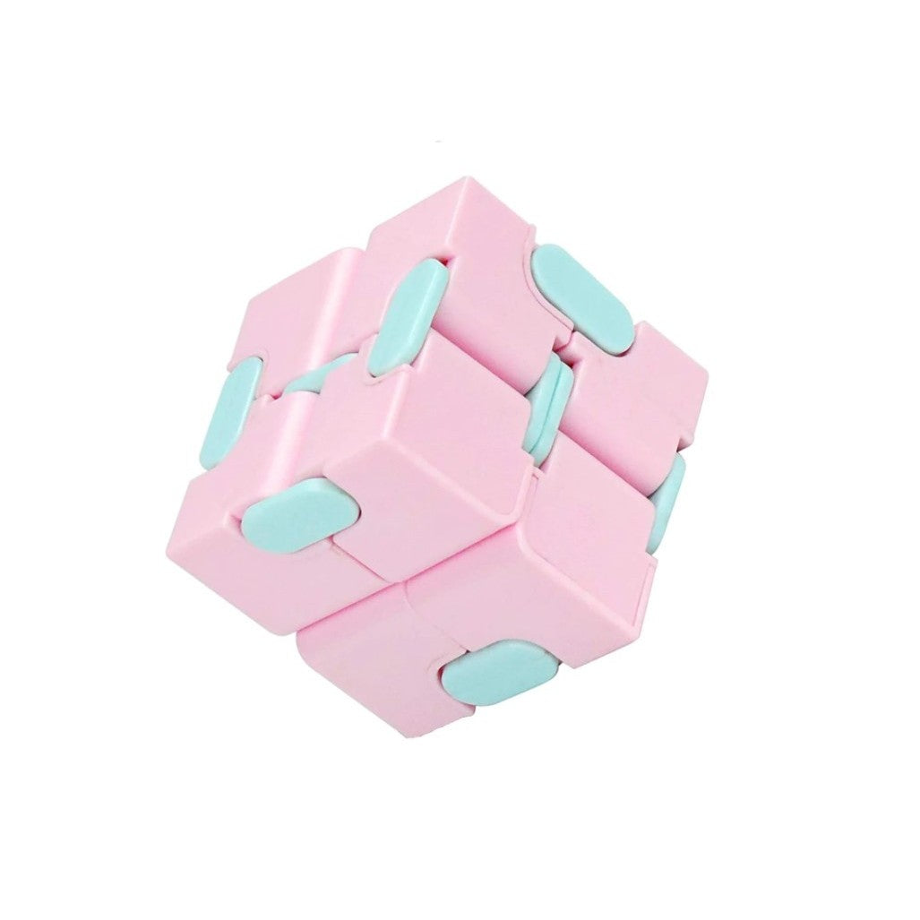 Cub Antistres Infinity Magic Cube, Jucarie Fidget Pentru Concentrare, Material ABS, 4x4x4 cm, Multicolor