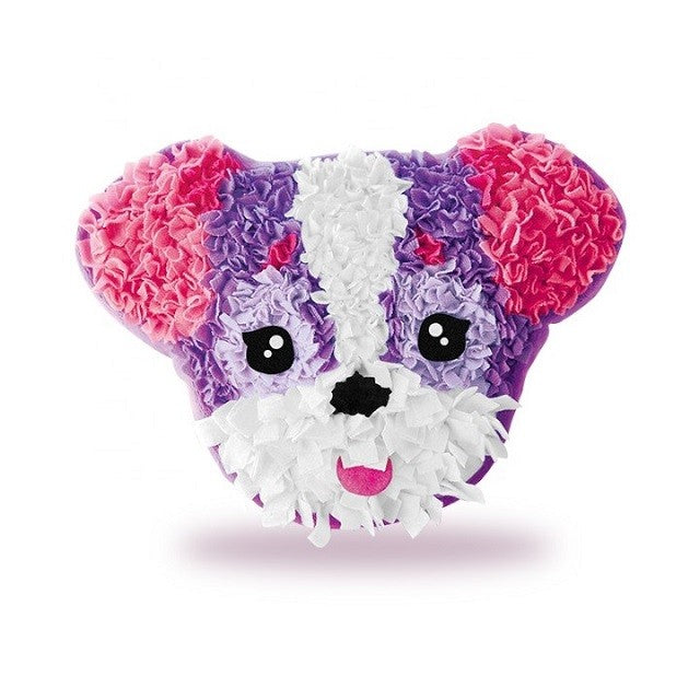 Dream Kids Set Creatie Perna pentru Copii, Joc Educativ de Cusut Manual, Material Moale, Model Caine, Varsta 5+ Ani