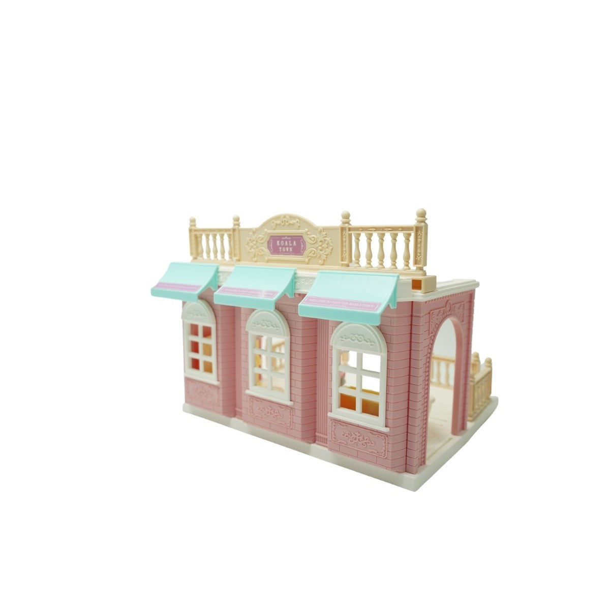 Set Mobilier Baie Pentru Papusi, Set de Constructie Educativ cu Figurina Inclusa si Accesorii, Material Plastic, Multicolor, 1 Bucata