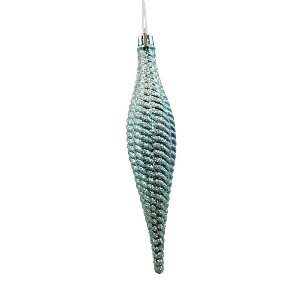 Set 6 Ornamente pentru Brad Crăciun, Formă Asimetrică, Plastic cu Finisaj Sclipitor, Multicolor, Diametru 3.5 cm