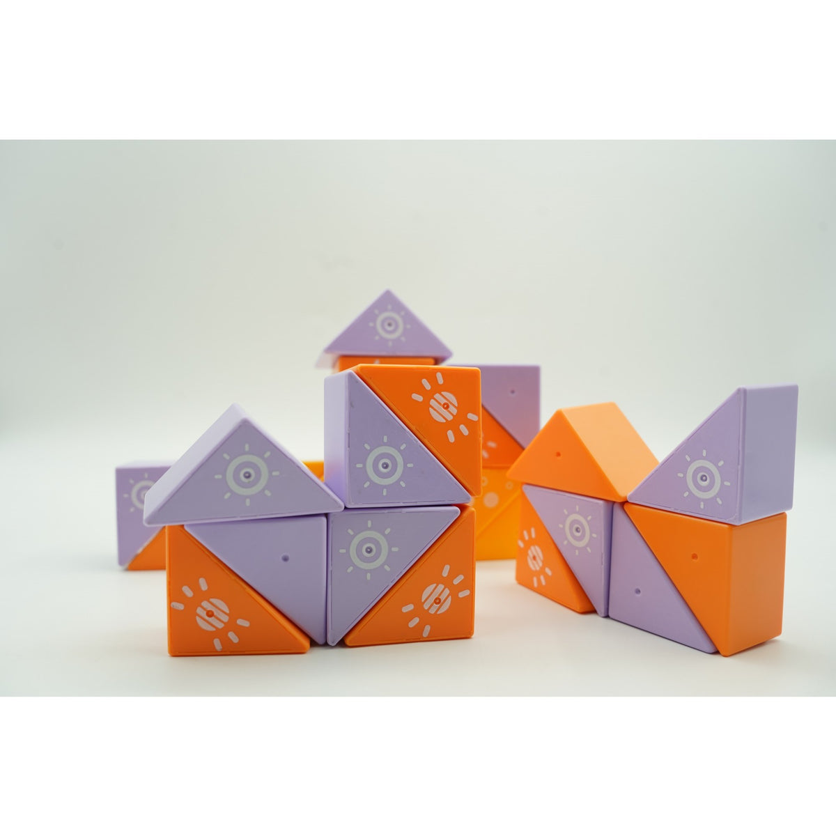 Set Constructie Magnetic Inteligent, Joc Educativ Stem, Plastic ABS, 26 Piese, Multicolor, +3 Ani