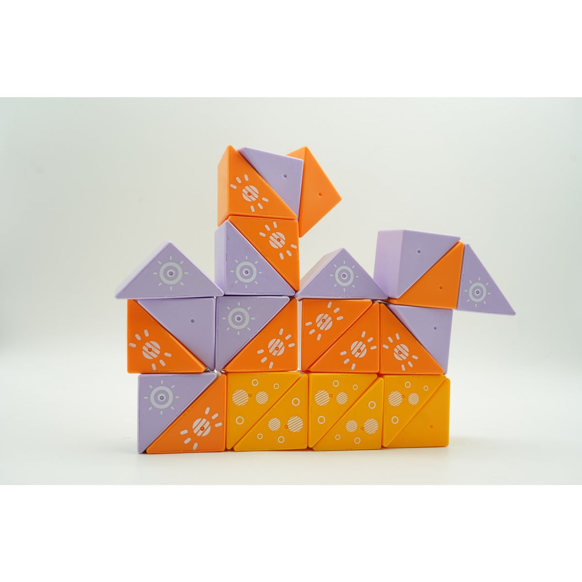 Set Constructie Magnetic Inteligent, Joc Educativ Stem, Plastic ABS, 26 Piese, Multicolor, +3 Ani