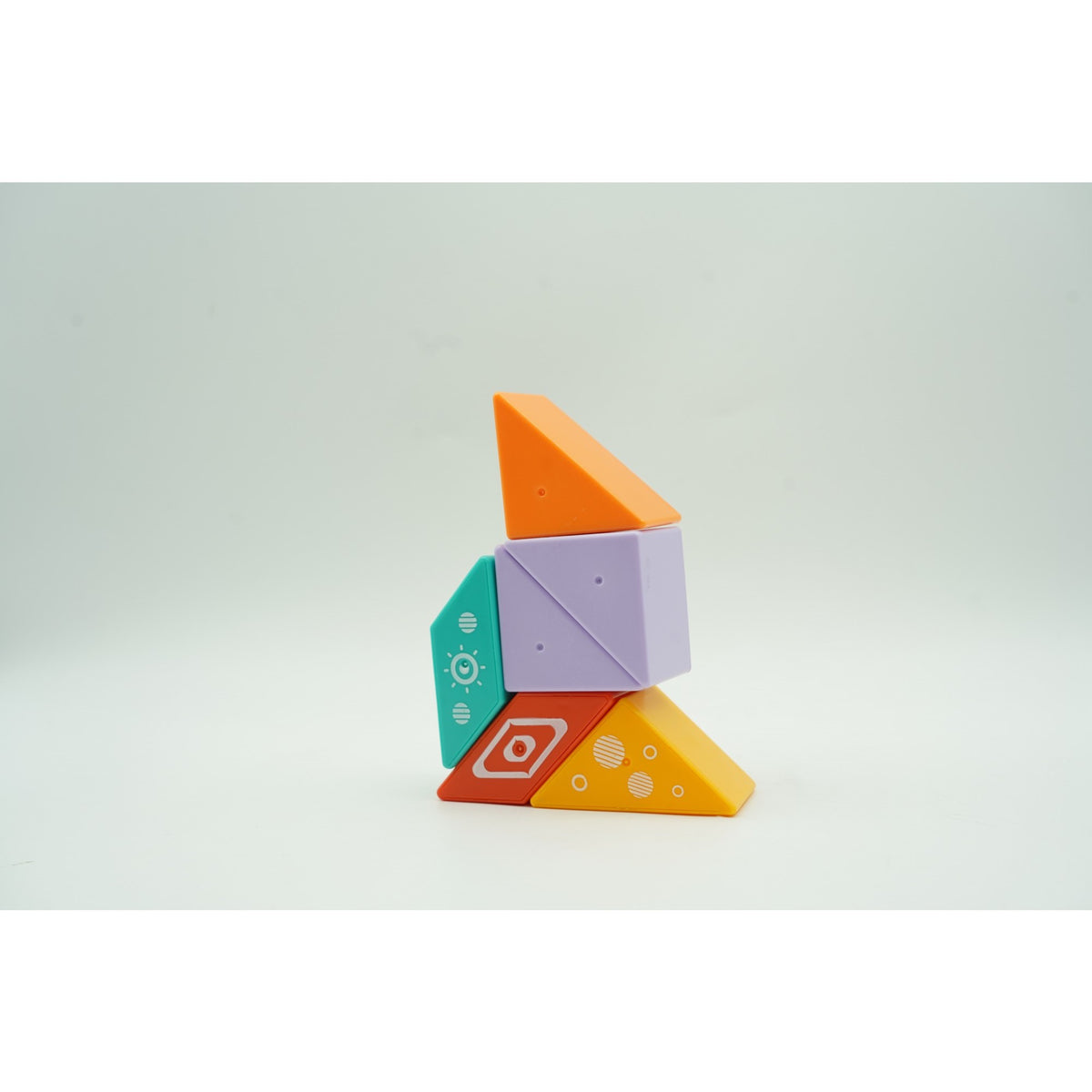 Set de Construcție Magnetic Inteligent pentru Copii, Joc Educativ cu Piese Magnetice, Plastic ABS, Multicolor, 6 Piese, +3 Ani