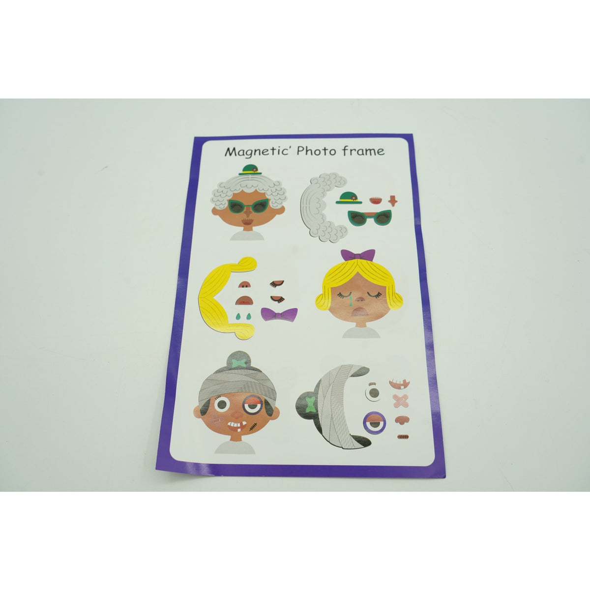 Joc Educativ Magnetic Photo Frame, 30 Piese Magnetice, Rama Foto Interactiva pentru Copii, Plastic si Magnet, +3 Ani, Multicolor