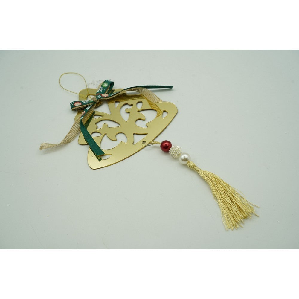 Ornament Brad Crăciun, Decorativă Stil Brad, Acril Lucios, Interior și Exterior, Auriu, 15 x 28 cm