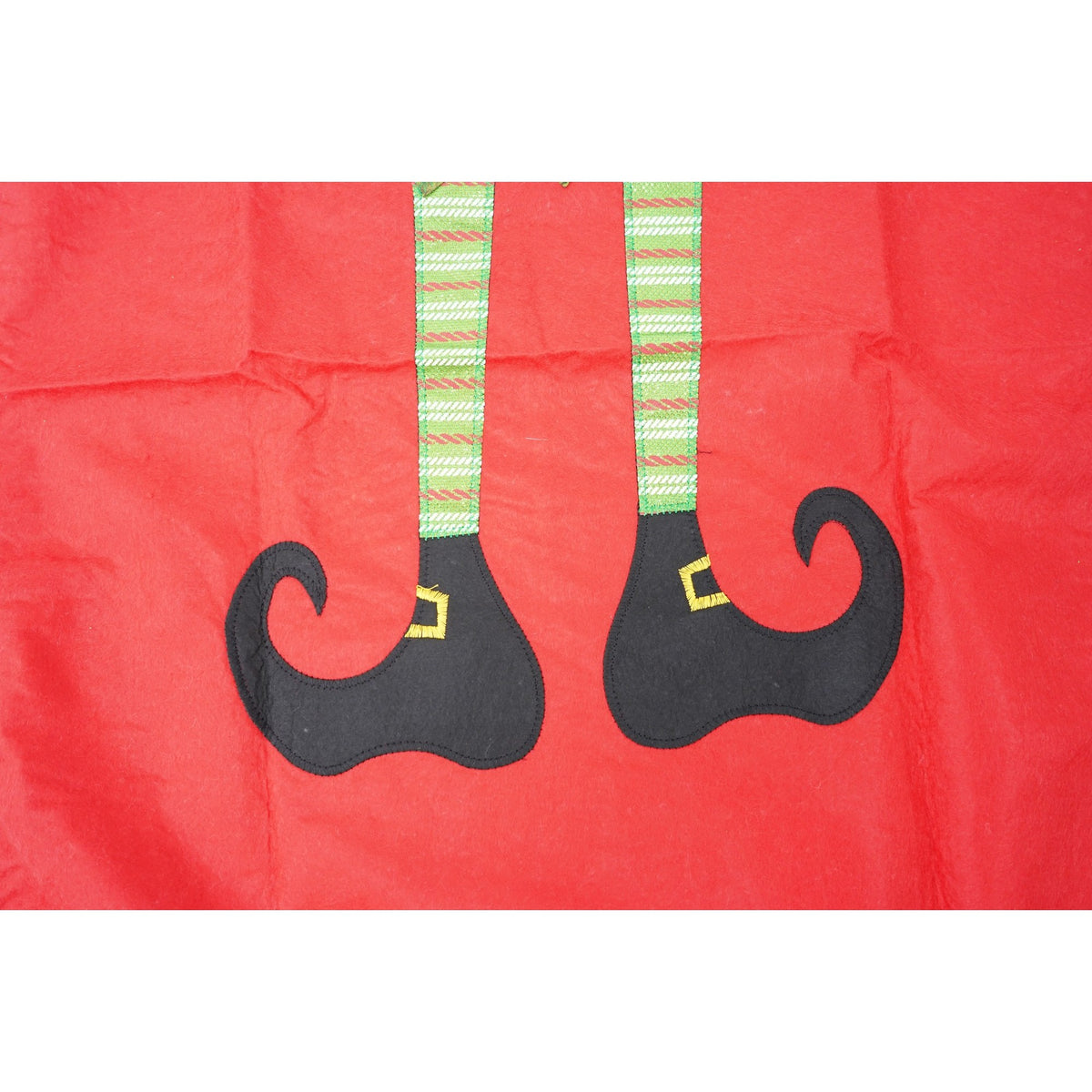Sort De Bucatarie Pentru Craciun, Model Decorativ Elf, Poliester Rezistent, Accesorii Gatit Sarbatori, Rosu, 77 x 57 cm