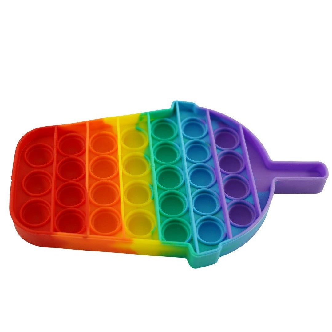 Jucarie Antistres Pop It Now and Flip It, Model Milkshake, Senzoriala si Educativa, Silicon Moale, Multicolor
