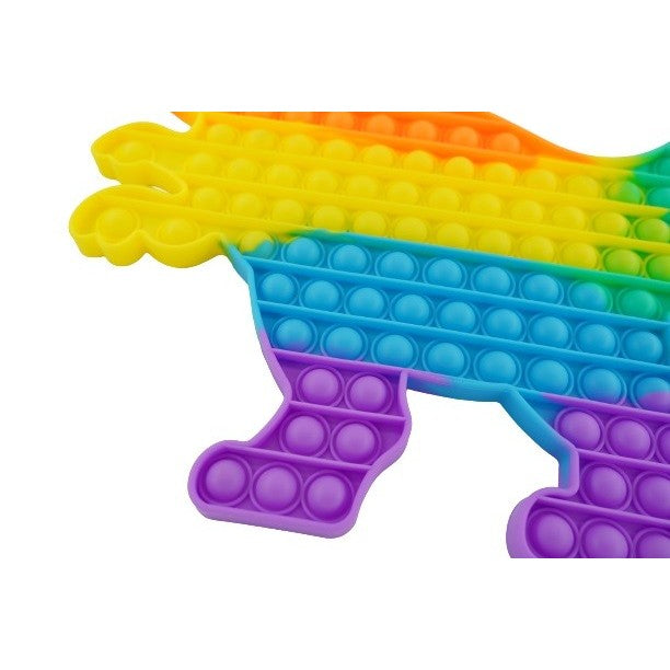 Pop It Now, Jucarie Antistres Senzoriala, Forma Dinozaur, Silicon, Multicolor, Urias