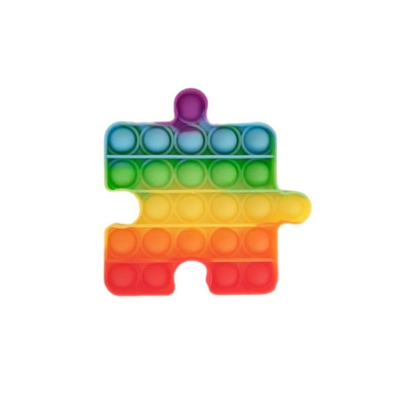 Jucarie Senzoriala Pop It Now and Flip It, Piesa Puzzle, Multicolor