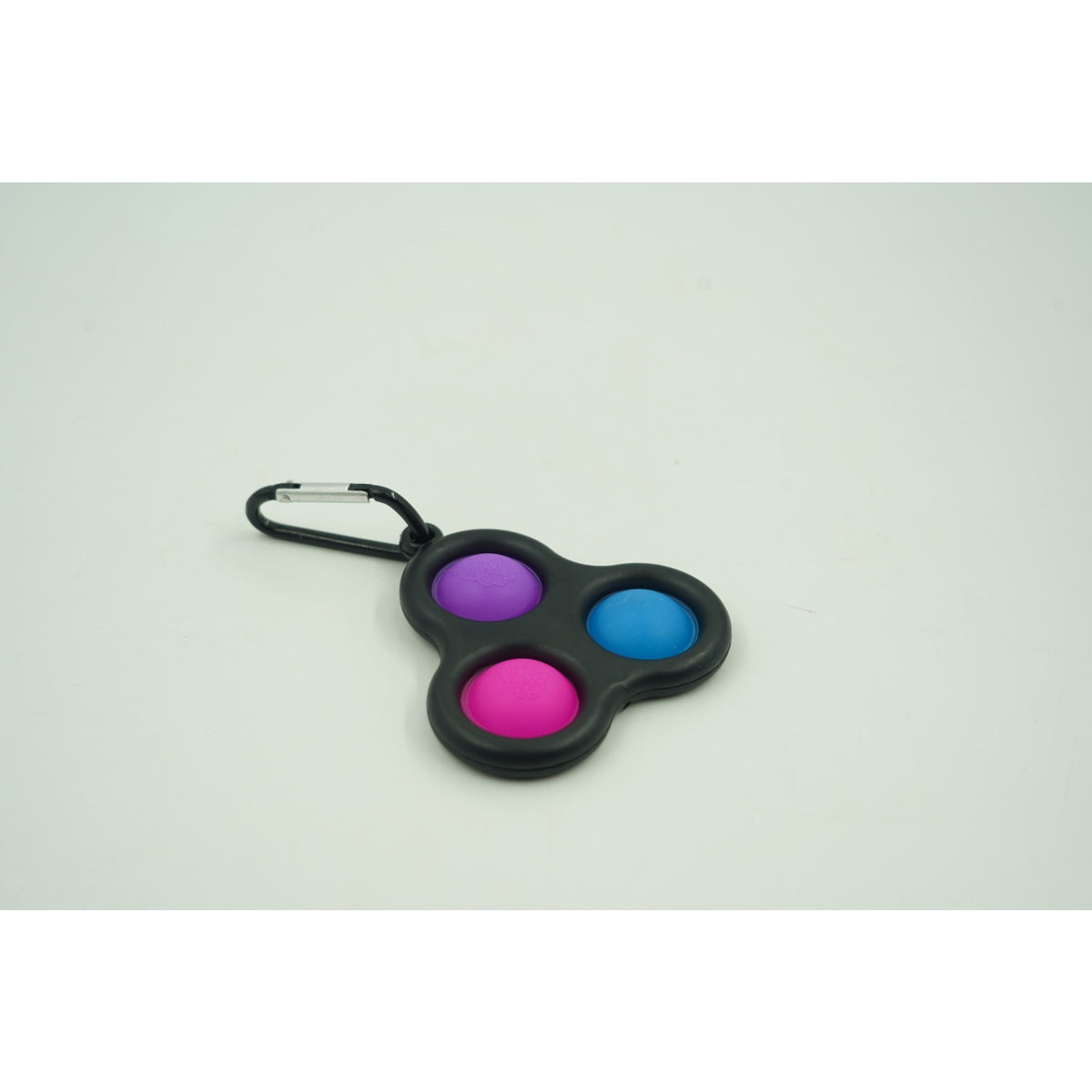 Jucarie Antistres Pop It, Breloc Triunghi, Silicon, Multicolor, 8 cm