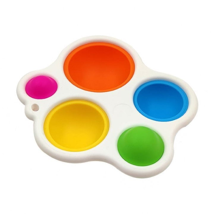 Jucarie Antistres Simple Dimple, Senzoriala Pentru Concentrare, Silicon Si Plastic ABS, Multicolor