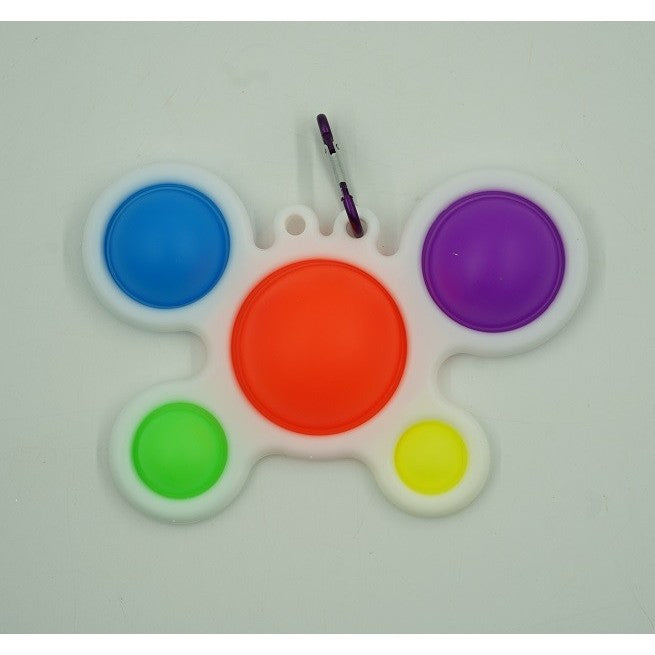 Jucarie Antistres Simple Dimple, Model Crab, Silicon Și Plastic ABS, Multicolor
