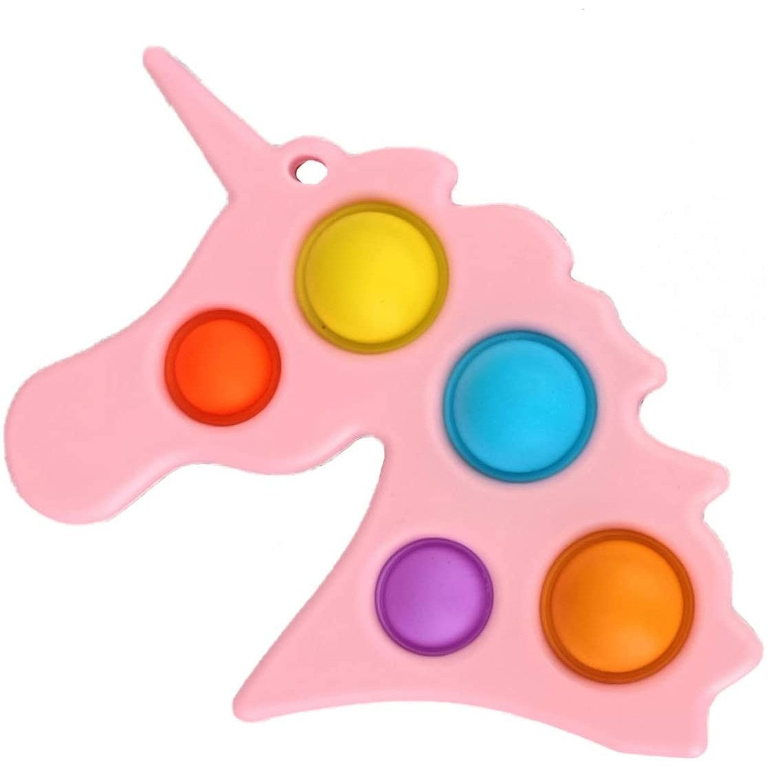 Jucarie Antistres Simple Dimple, Senzoriala Pentru Concentrare, Silicon Și Plastic ABS, Unicorn Roz