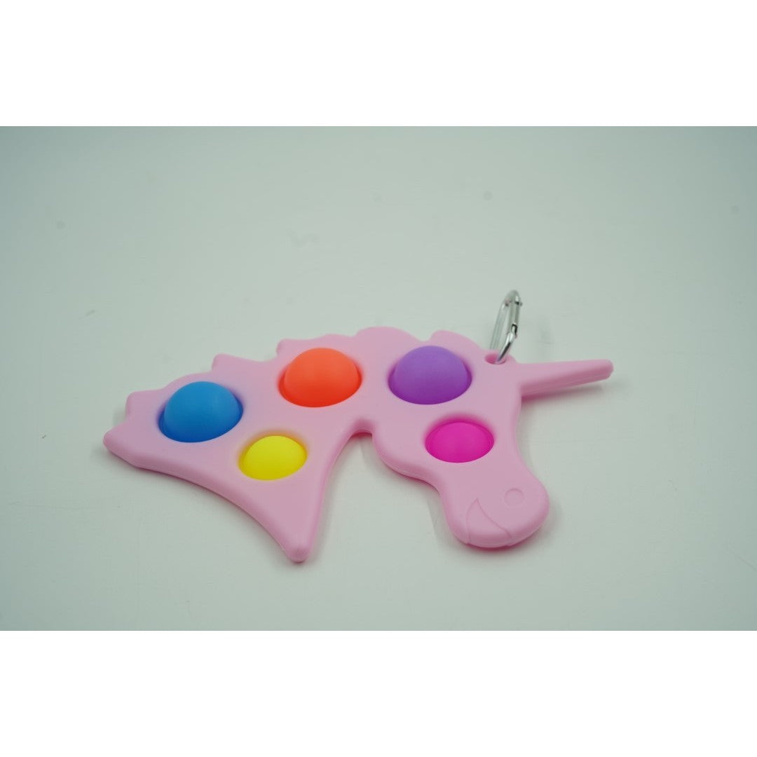 Jucarie Antistres Simple Dimple, Senzoriala Pentru Concentrare, Silicon Și Plastic ABS, Unicorn Roz