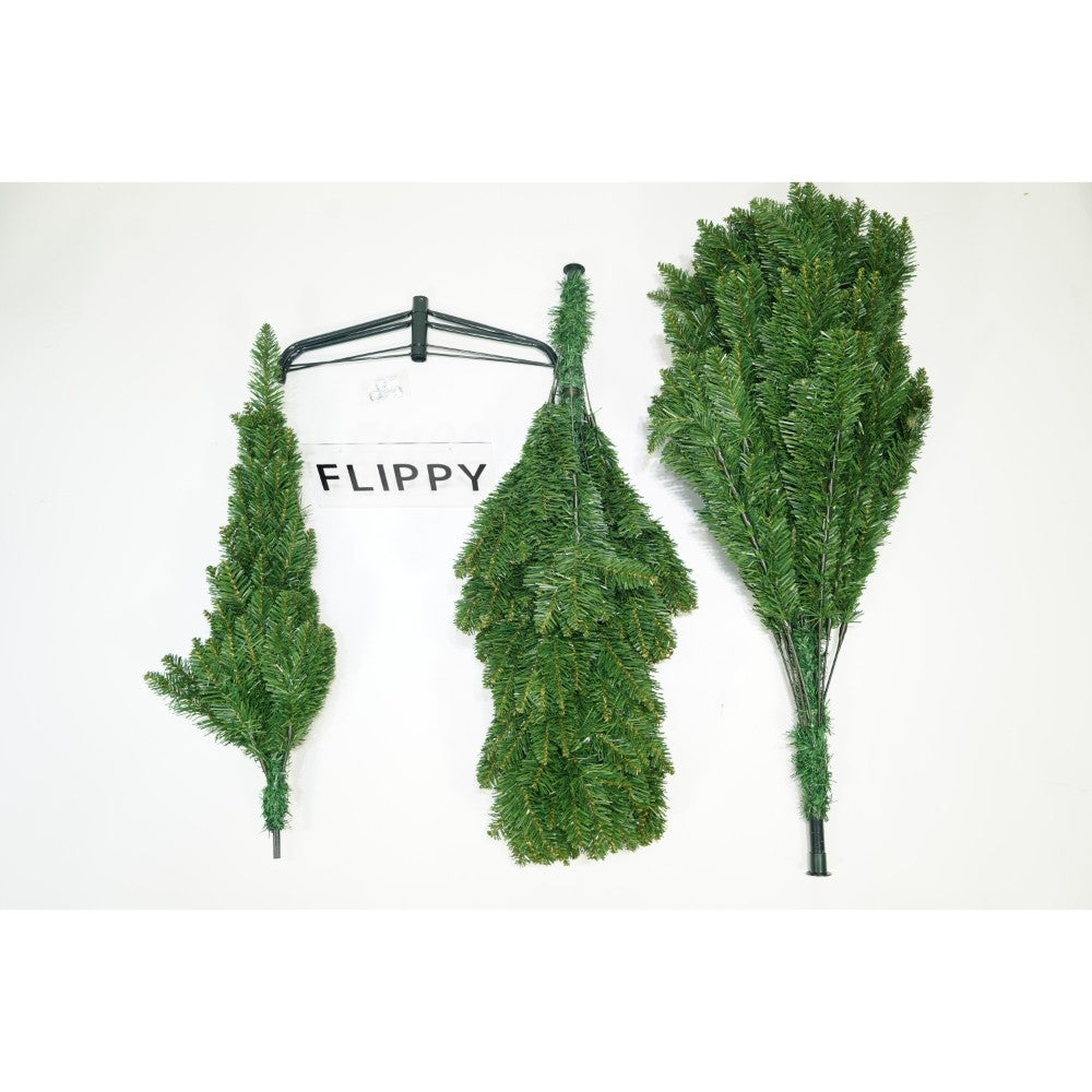 Brad Artificial De Crăciun Clasic, Aspect Natural Cu 663 Ramuri, Interior Și Exterior, Suport Metalic Inclus, Înălțime 210 cm, Diametru 106 cm, Verde