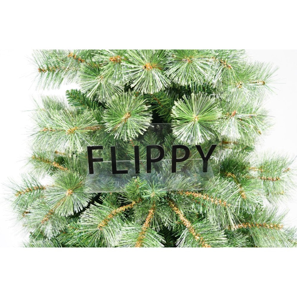 Brad Artificial de Craciun Tip Pin, Aspect Natural, Ramuri Flexibile si Pliabile, 626 Varfuri, Suport Metalic Inclus, Interior si Exterior, Inaltime 180 cm, Verde