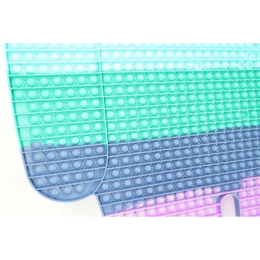 Jucarie Antistres Pop It Now and Flip It, Model Among Us, Silicon, Multicolor, 85 cm