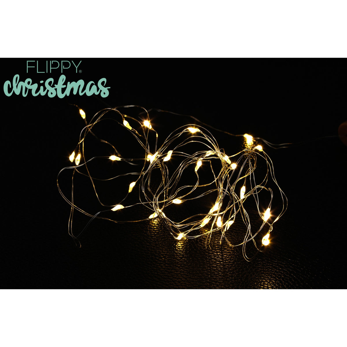 Instalatie Craciun Liniara, 10 LED-uri, Alimentare Baterii, Fir Cupru Anti-Inghet, Interior si Exterior, 1 m, Alb Cald