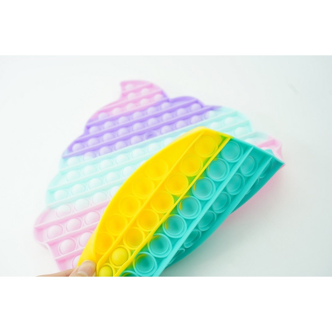 Briosa, Jucarie Antistres Pop It Now and Flip It, Senzoriala, Silicon, Dimensiune Uriasa, Multicolor
