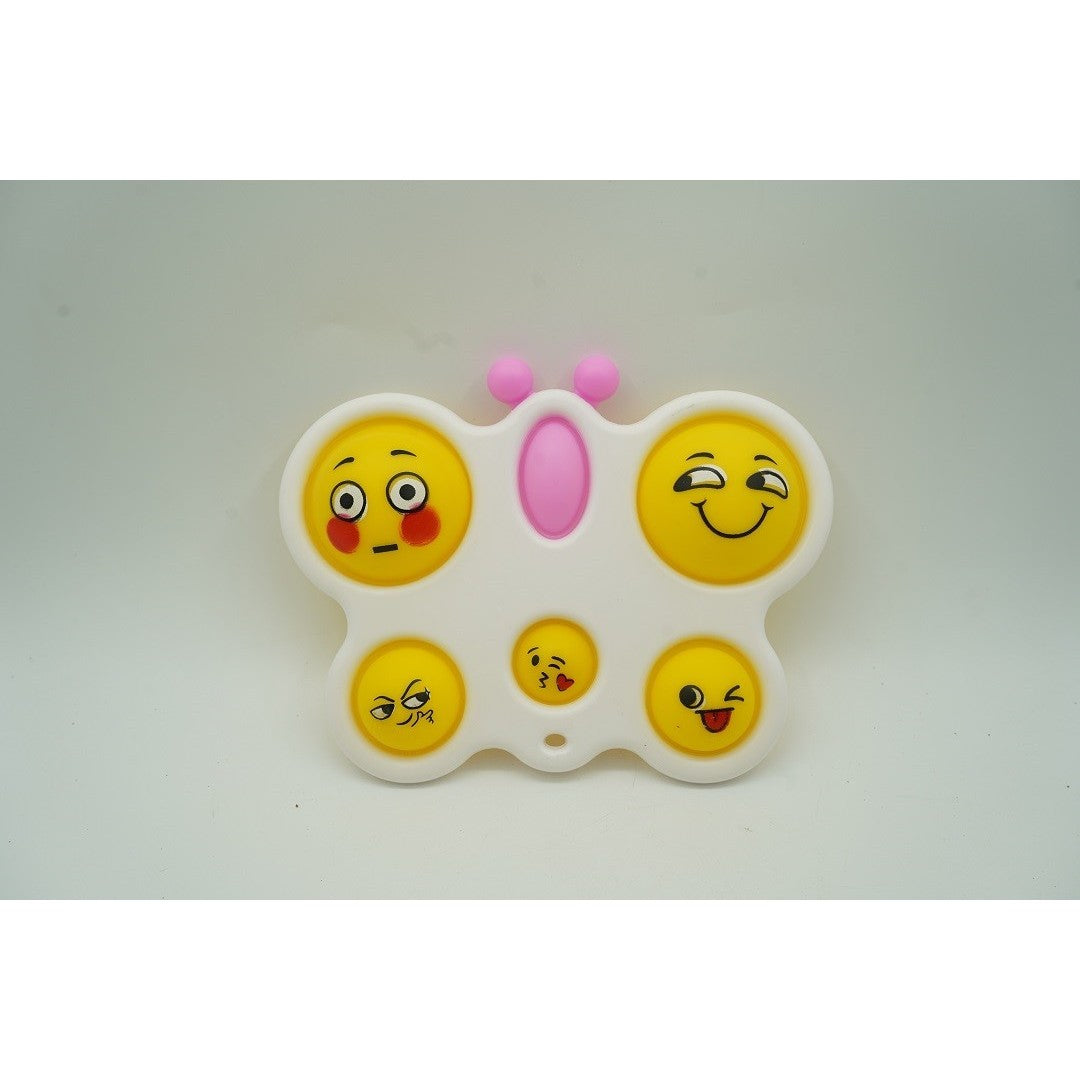 Jucarie Antistres Simple Dimple, Model Fluture Senzorial, Silicon Și Plastic ABS, Alb