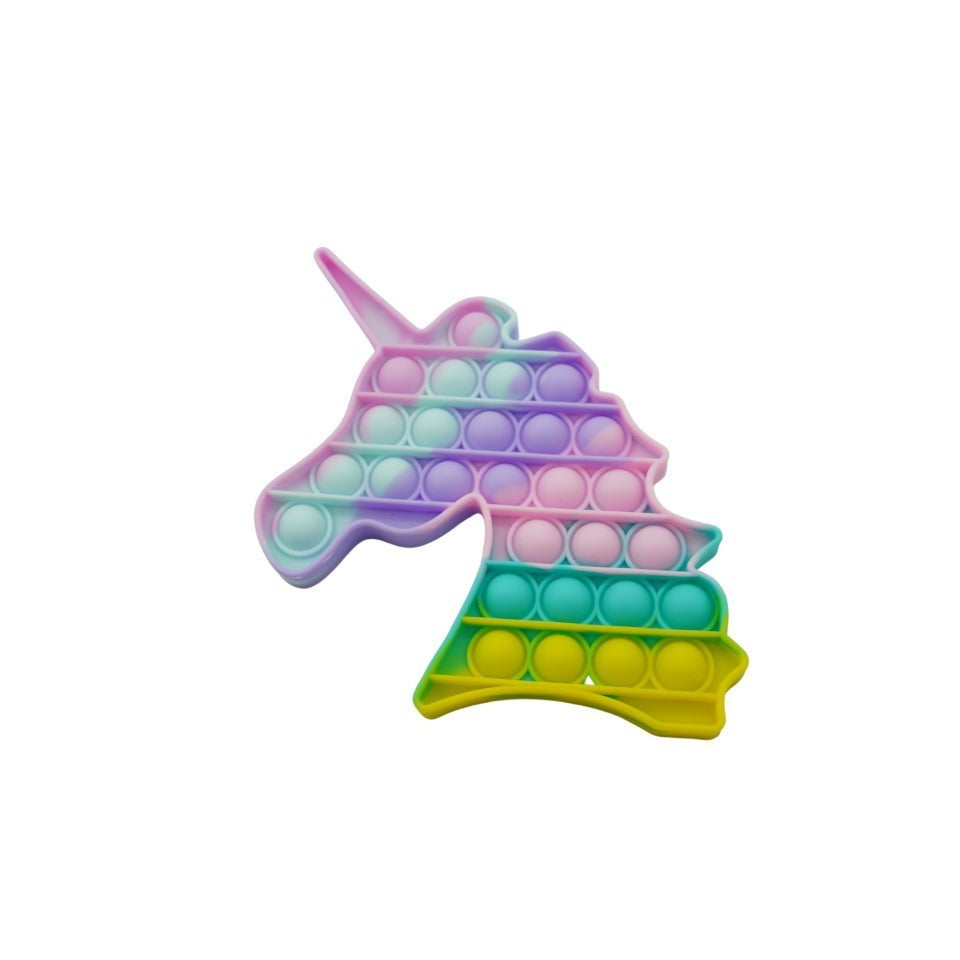 Jucarie Antistres Pop It, Model Now And Flip It, Silicon, Unicorn, Multicolor, Model 3