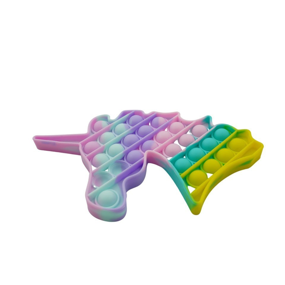 Jucarie Antistres Pop It, Model Now And Flip It, Silicon, Unicorn, Multicolor, Model 3