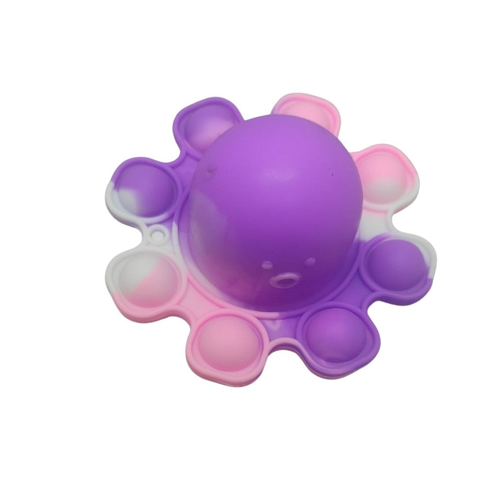 Jucărie Antistres Pop It, Caracatiță Reversibilă, Silicon, Multicolor, 28 cm