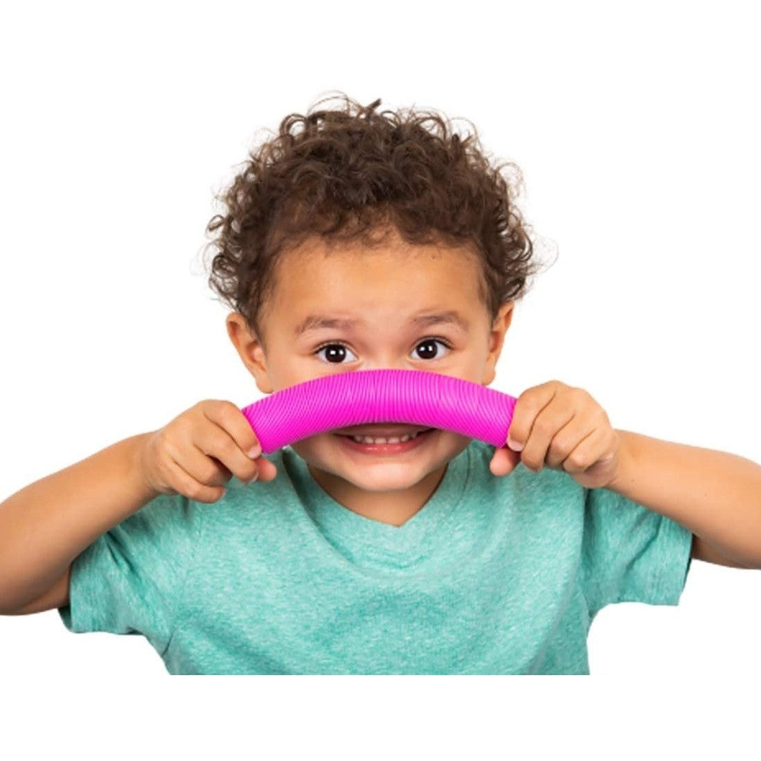 Jucărie Senzorială Fidget Pop Tubes, Antistres Super Elastic, Plastic, Roz
