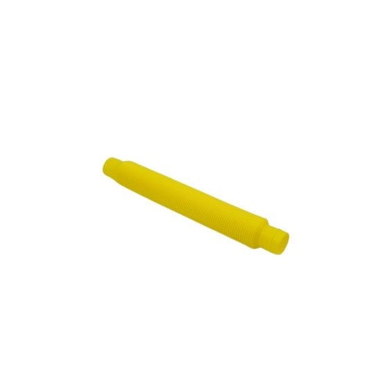 Jucărie Senzorială Fidget Pop Tubes, Antistres Super Elastic, Plastic, Galben