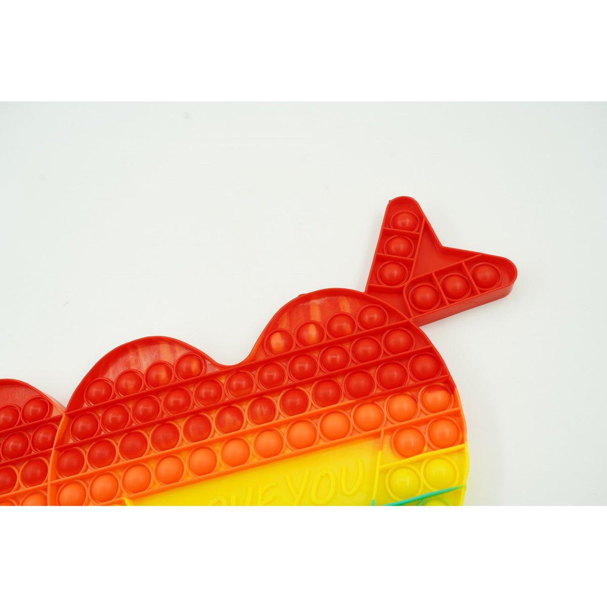 Jucarie Antistres Pop It Now, Inima Dubla Senzoriala, Silicon Flexibil, Design Multicolor, 1 Bucata