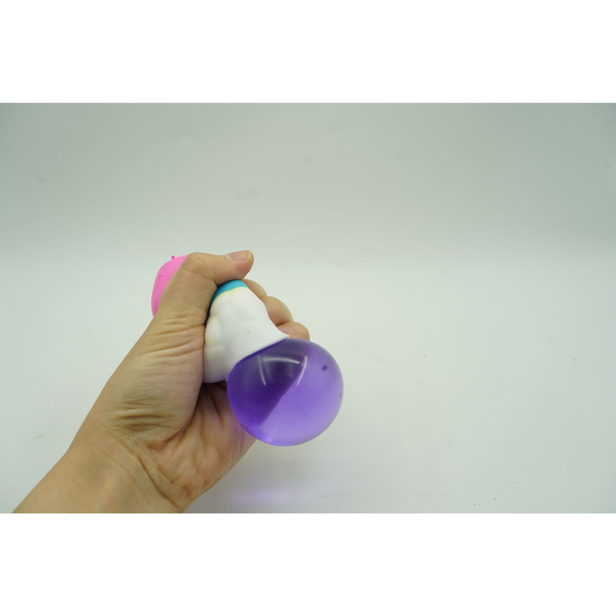 Jucarie Squishy Squeeze Pinch Family, Norisor Curcubeu Anti-Stres, Fidget Toy Senzorial, Material Spuma Poliuretanica, Roz