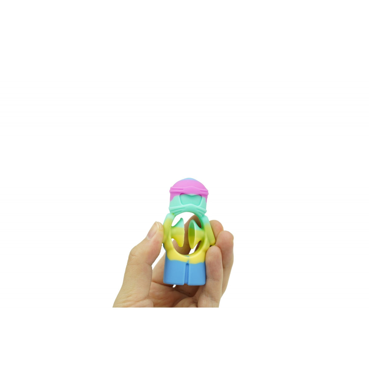Jucărie Senzorială Antistres, Fidget Toy cu Ventuză de Decompresie, Antrenare Antebraț, Model Ninja, Culori Macarons