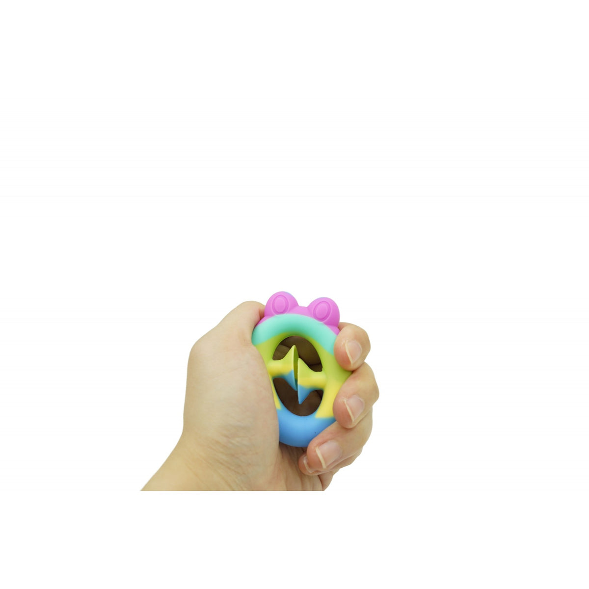 Jucarie Senzoriala Antistres, Fidget Toy cu Ventuze de Decompresie, Antrenare Antebrat, Model Broasca, Culori Macarons