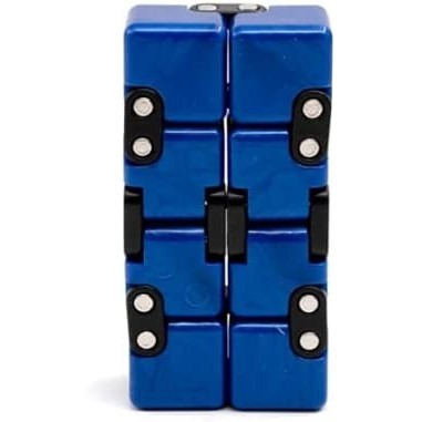 Cub Antistres Infinity Magic Cube, Fidget Toy, Plastic, Albastru, 4x4x4 cm