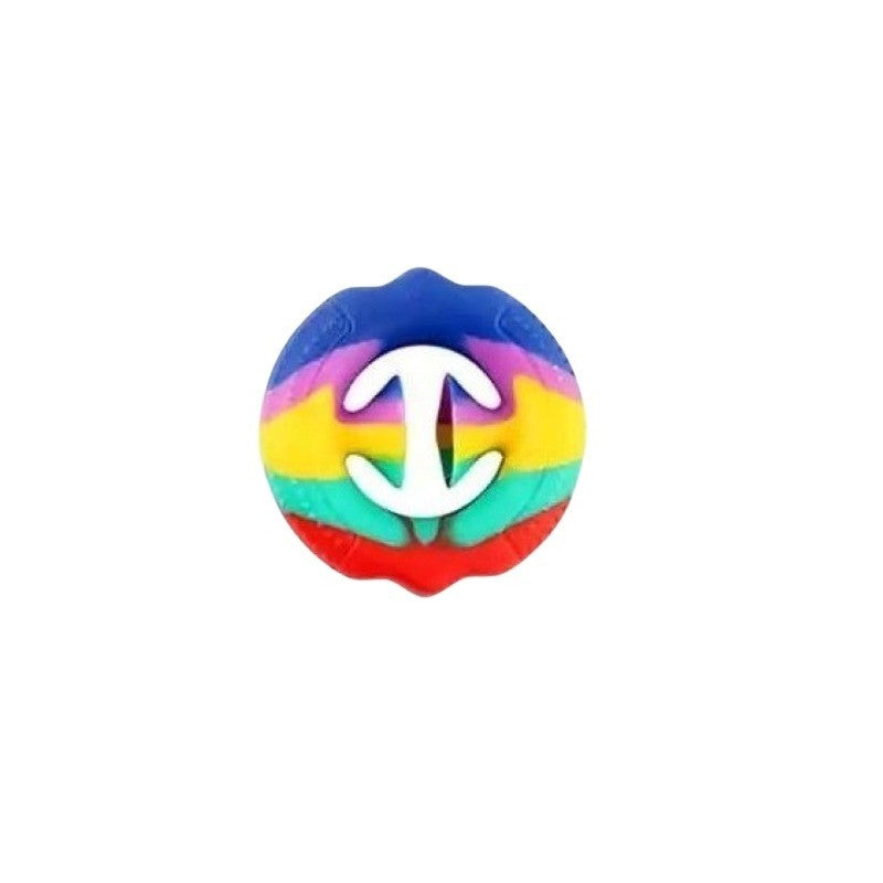 Jucarie Senzoriala Antistres cu Ventuza, Decompresie si Antrenare Antebrat, Model 5, Multicolor, 3 ani