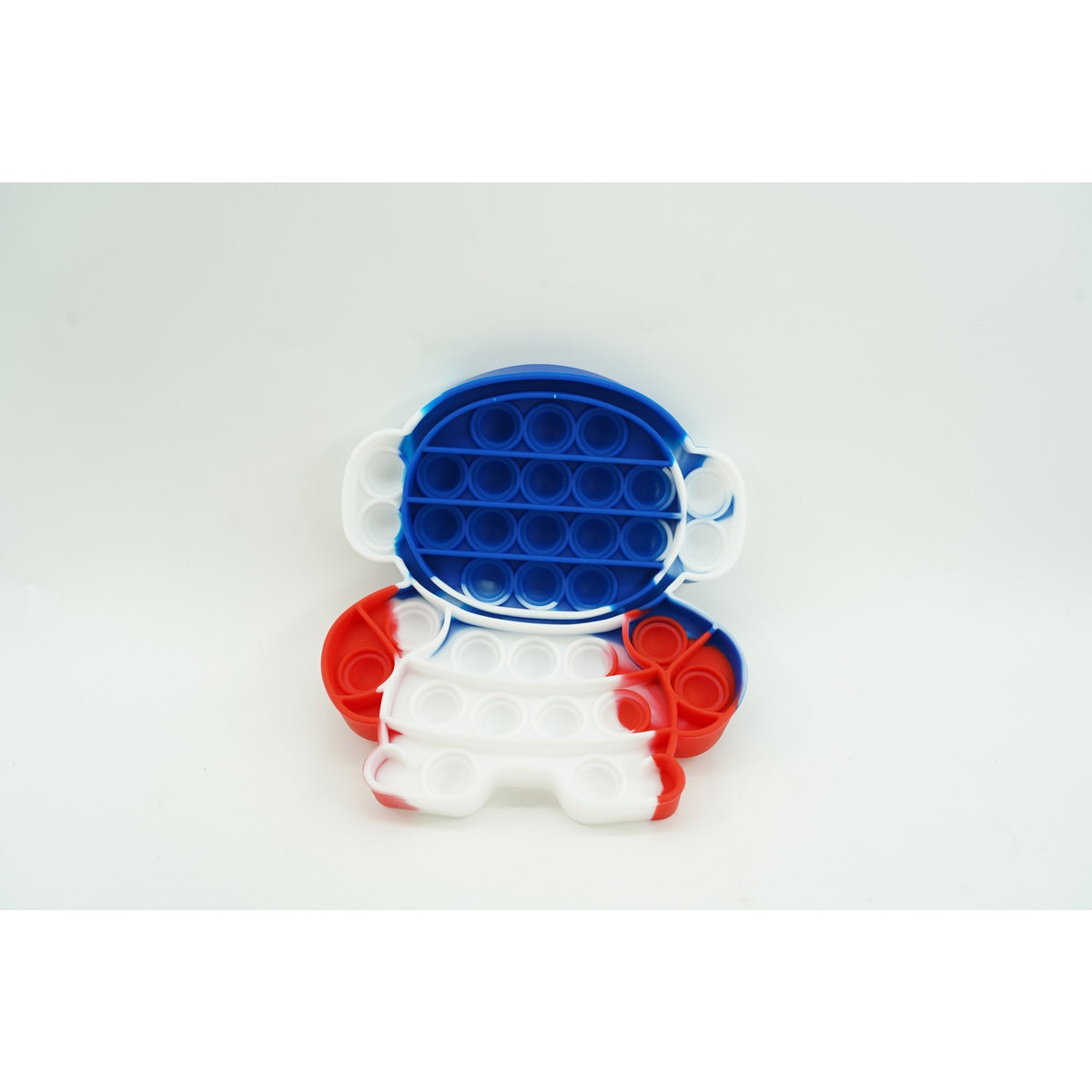 Jucarie Antistres Pop It Now and Flip It, Model Astronaut, Silicon Flexibil, Design Reversibil, Multicolor