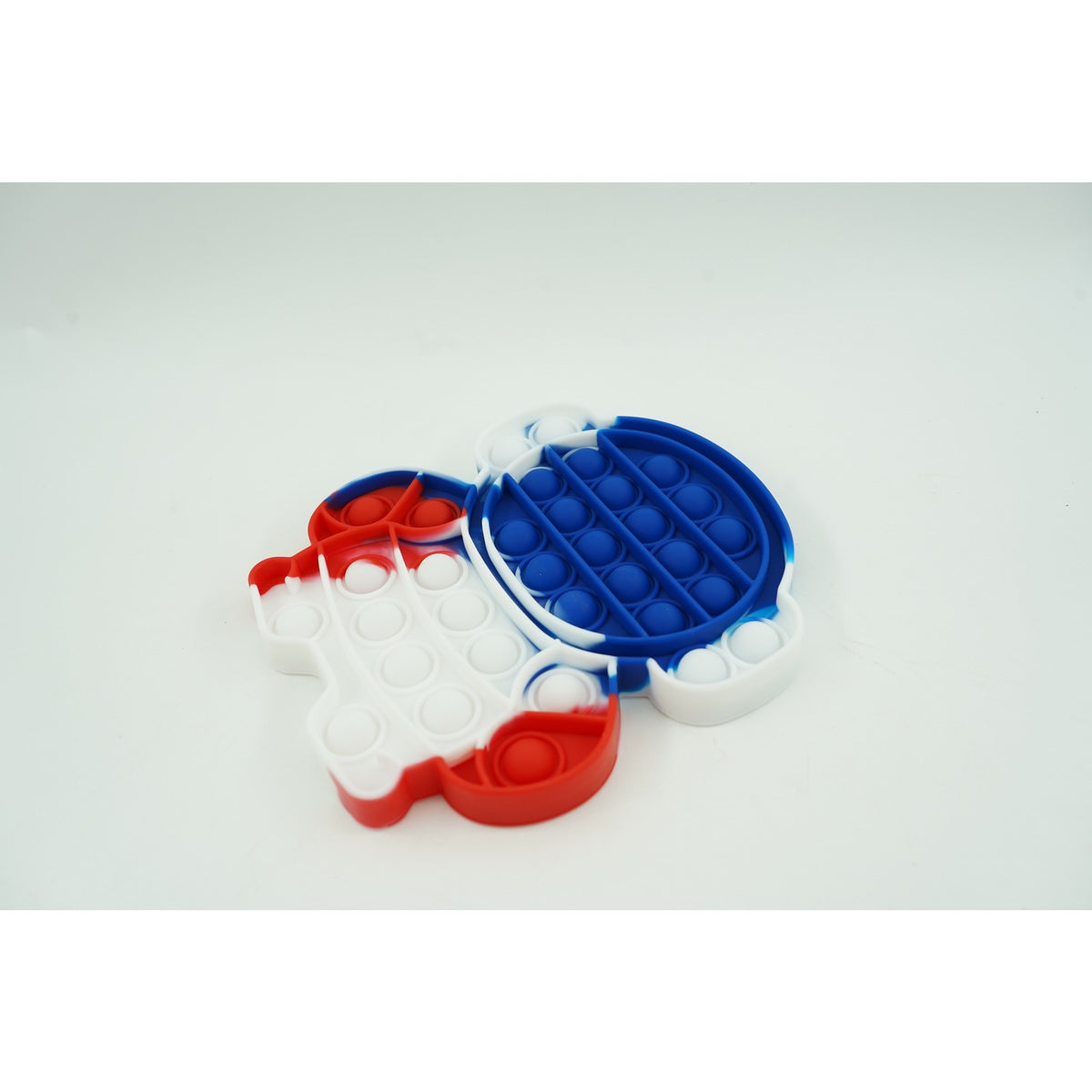 Jucarie Antistres Pop It Now and Flip It, Model Astronaut, Silicon Flexibil, Design Reversibil, Multicolor